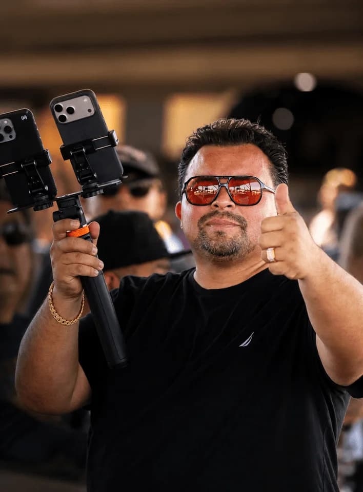 Isaac Blanco en una subasta